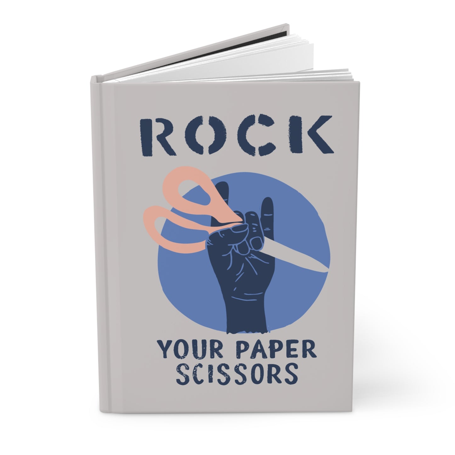 "Rock Your Paper Scissors" Matte Hardcover Journal