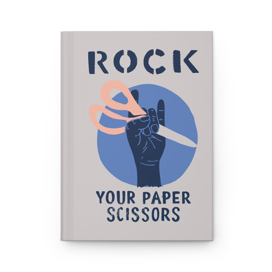 "Rock Your Paper Scissors" Matte Hardcover Journal