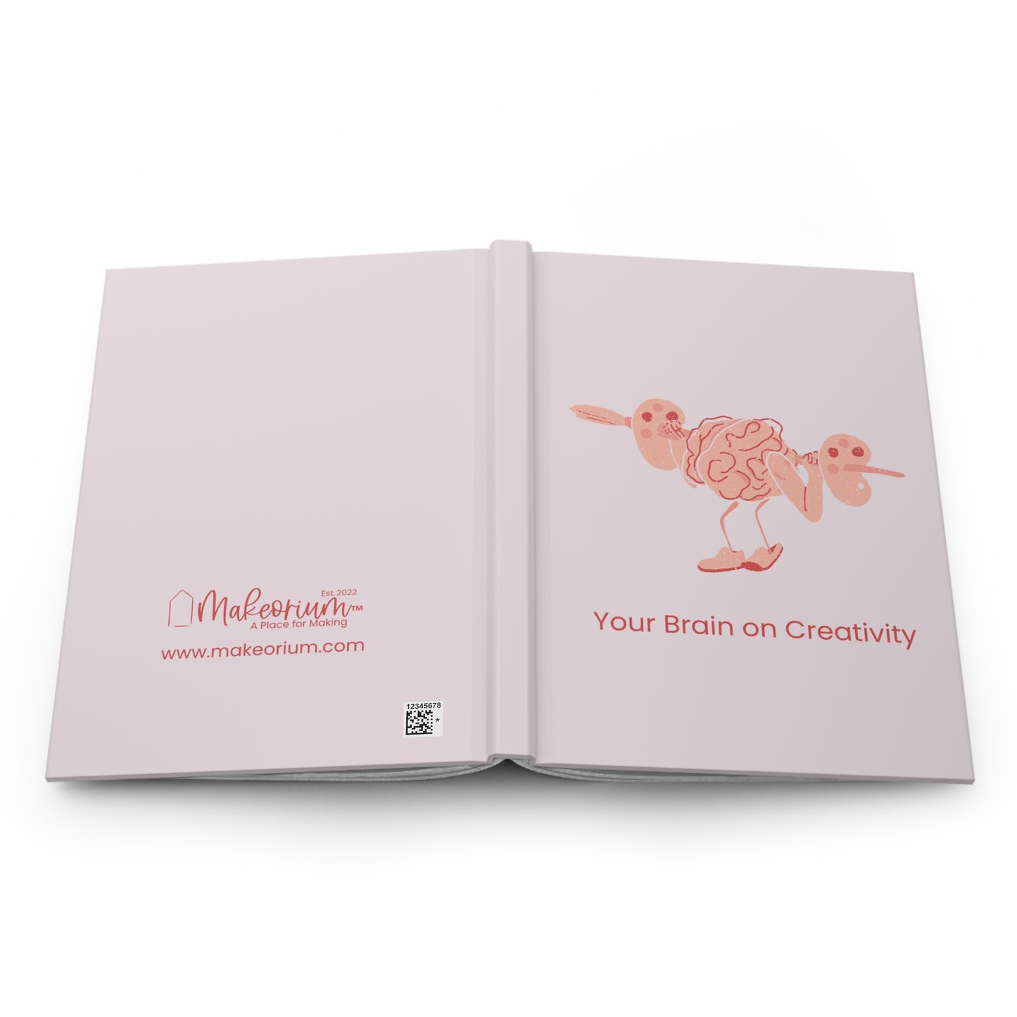 "Your Brain on Creativity" Matte Hardcover Journal