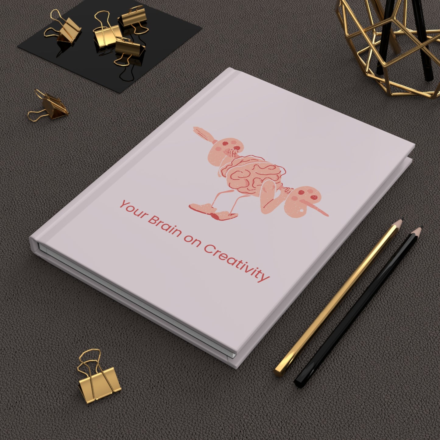 "Your Brain on Creativity" Matte Hardcover Journal