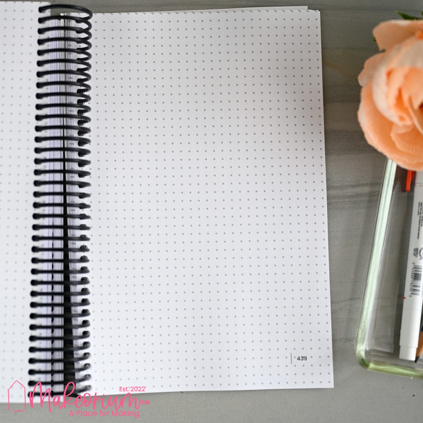 Undated Daily Planner + Dot Grid Journal